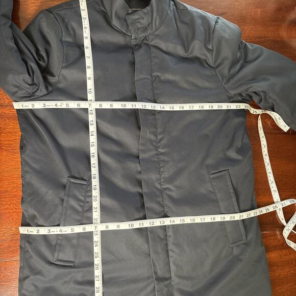 Banana Republic Men’s Water Repellent Coat Size M Preppy Blue Travel Commute - Picture 11 of 11